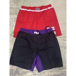 Fuji - Size 42" Everyday Grappling Red & High Impact Lightweight Shorts PURPLE